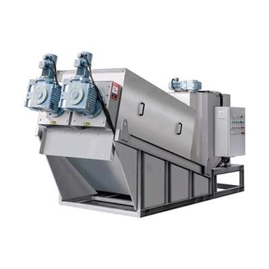 Volute avvattning skruvpress